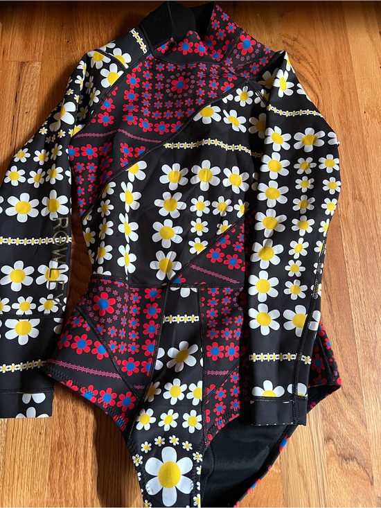 Cynthia Rowley Other - Cynthia Rowley Black Floral Daisy Patchwork One-Piece Swimsuit